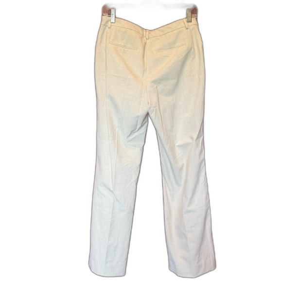 Coldwater Creek Natural Fit Trousers Size 6 Straight Leg career Cream - Picture 2 of 6